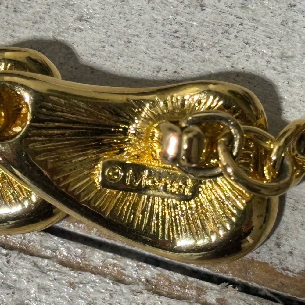 Vintage❤️Monet Opening Night Gold Plated Necklace - Picture 3 of 3